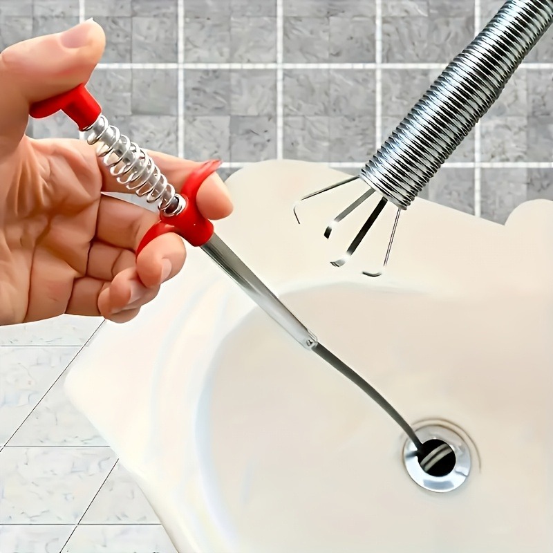 Drain Pipe Clip - เครื่องขจัดสิ่งอุดตันในท่อระบายน้ำ 1 ชิ้น, เครื่องขจัดสิ่งอุดตันในโถสุขภัณฑ์ - เครื่องขจัดสิ่งอุดตันในท่อระบายน้ำสำหรับใช้ในบ้านพร้อมกรงเล็บ