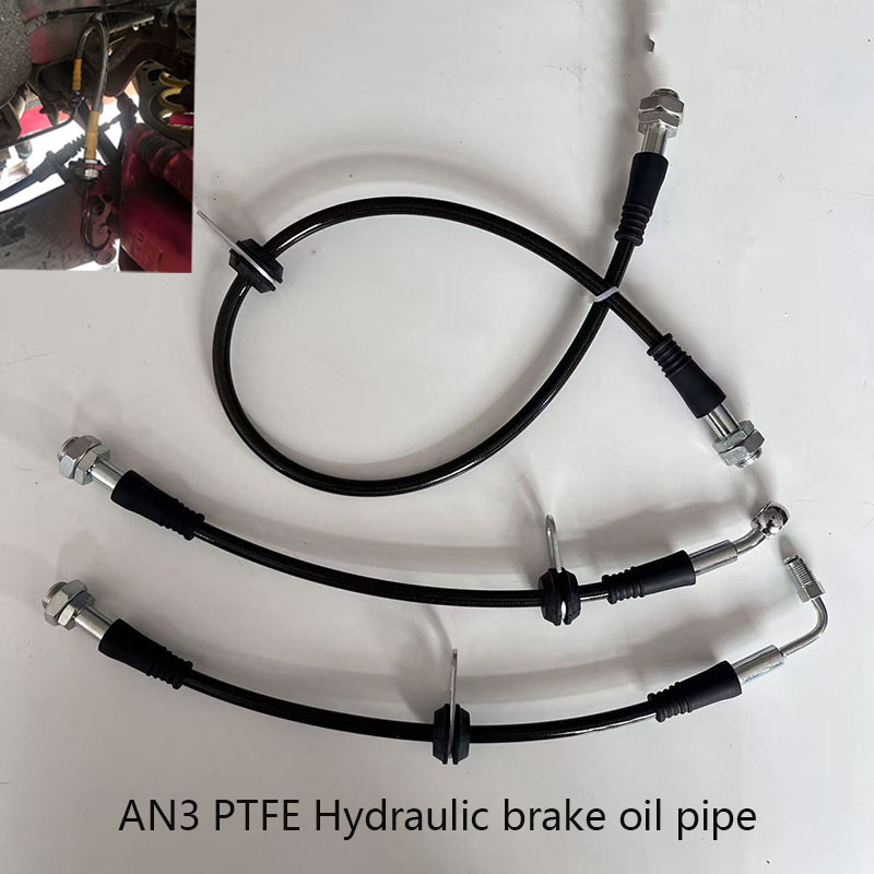 Ptfe Tape Thread - ยานยนต์การบินไฮดรอลิกด้านหน้าด้านหลังเบรคท่อ AN3 PTFE รถสแตนเลสถักเบรคคลัทช์ท่อสาย N10X1 หญิง