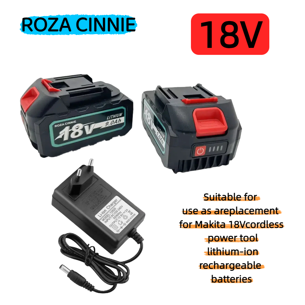 Makita Drill Hp1640 - แบตเตอรี่ลิเธียมไอออนแบบชาร์จใหม่ได้ รุ่นพรีเมียมใหม่ สำหรับเครื่องมือไฟฟ้า Makita 18V/21V MAX
