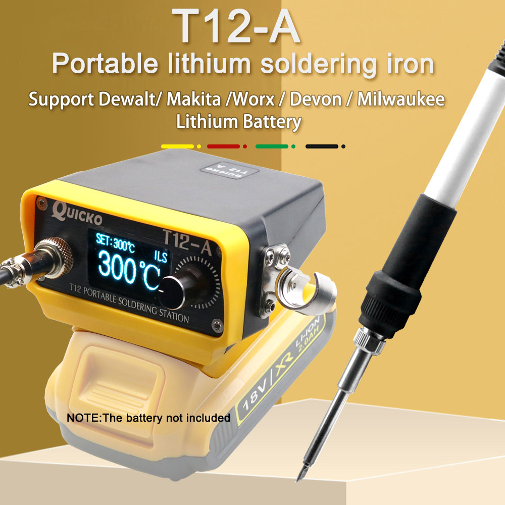 Milwaukee Drill M12 Fuel - เหล็กบัดกรีอุปกรณ์เชื่อมสายไฟไร้สาย T12 70W สำหรับ dewal/makita/milwauke/devon แบตเตอรี่