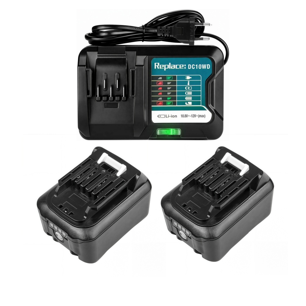 Makita Drill Hp1640 - 10.8V 12V 6A ชาร์จเปลี่ยนแบตเตอรี่ Li-Ion สําหรับ