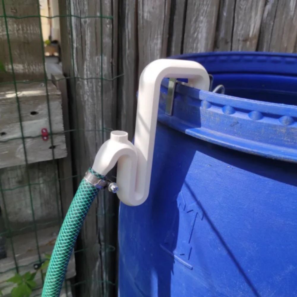 Overflow Pipe Clip - ที่ยึดสายยางระบายน้ำแบบไม่ต้องเจาะสำหรับถังน้ำอเนกประสงค์ ชุดอุปกรณ์จัดการของเหลวสำหรับระบบชลประทานในสวน