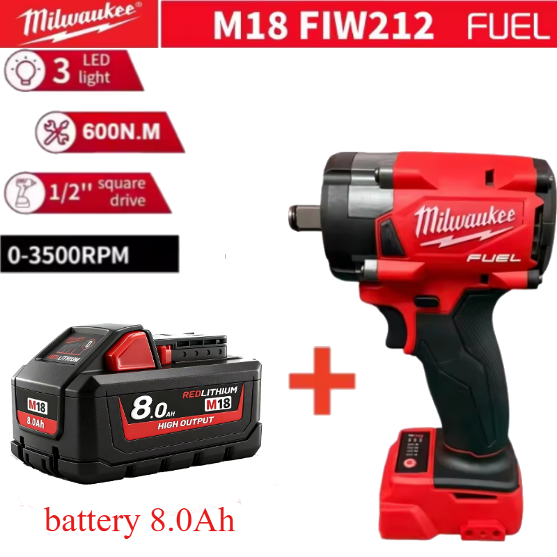 มิลวอกี FIW212 M18 FUEL ประแจบ - Milwaukee Drill M18 Fuel บทวิจารณ์และราคา