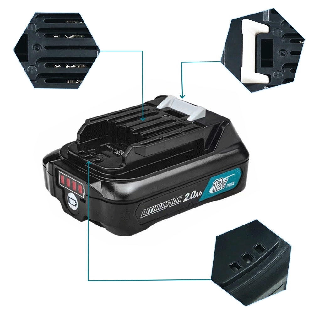 1PCS 10.8V 12V MAX 2.0AH Li-Io - Makita Drill Hp1640 บทวิจารณ์และราคา