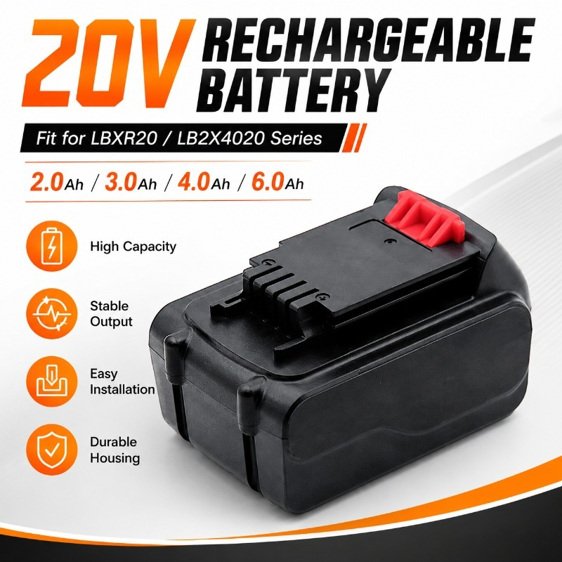 แบตเตอรี่ลิเธียมไอออน 20V Max  - Black+Decker Tool 20V Max บทวิจารณ์และราคา