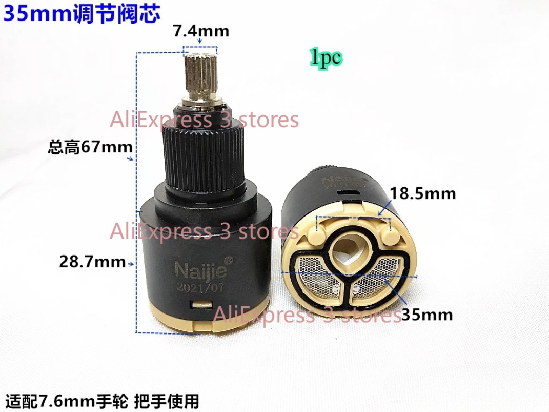 1pcs 28 มม./35 มม./40 มม.น้ําก - Basin Mixer Cartridge บทวิจารณ์และราคา