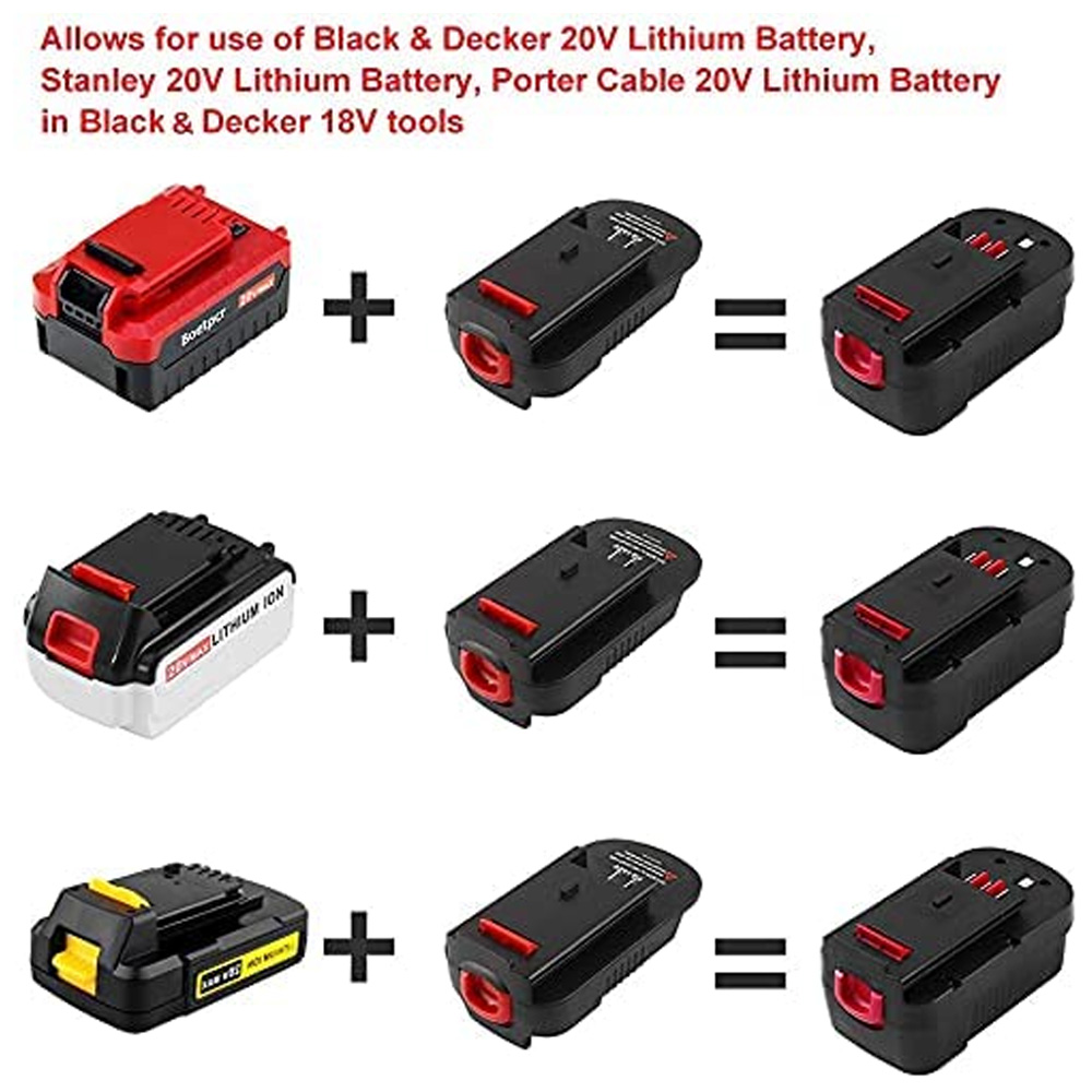 HPA1820เปลี่ยนอะแดปเตอร์สำหรับ - Black+Decker Tool 20V Max บทวิจารณ์และราคา