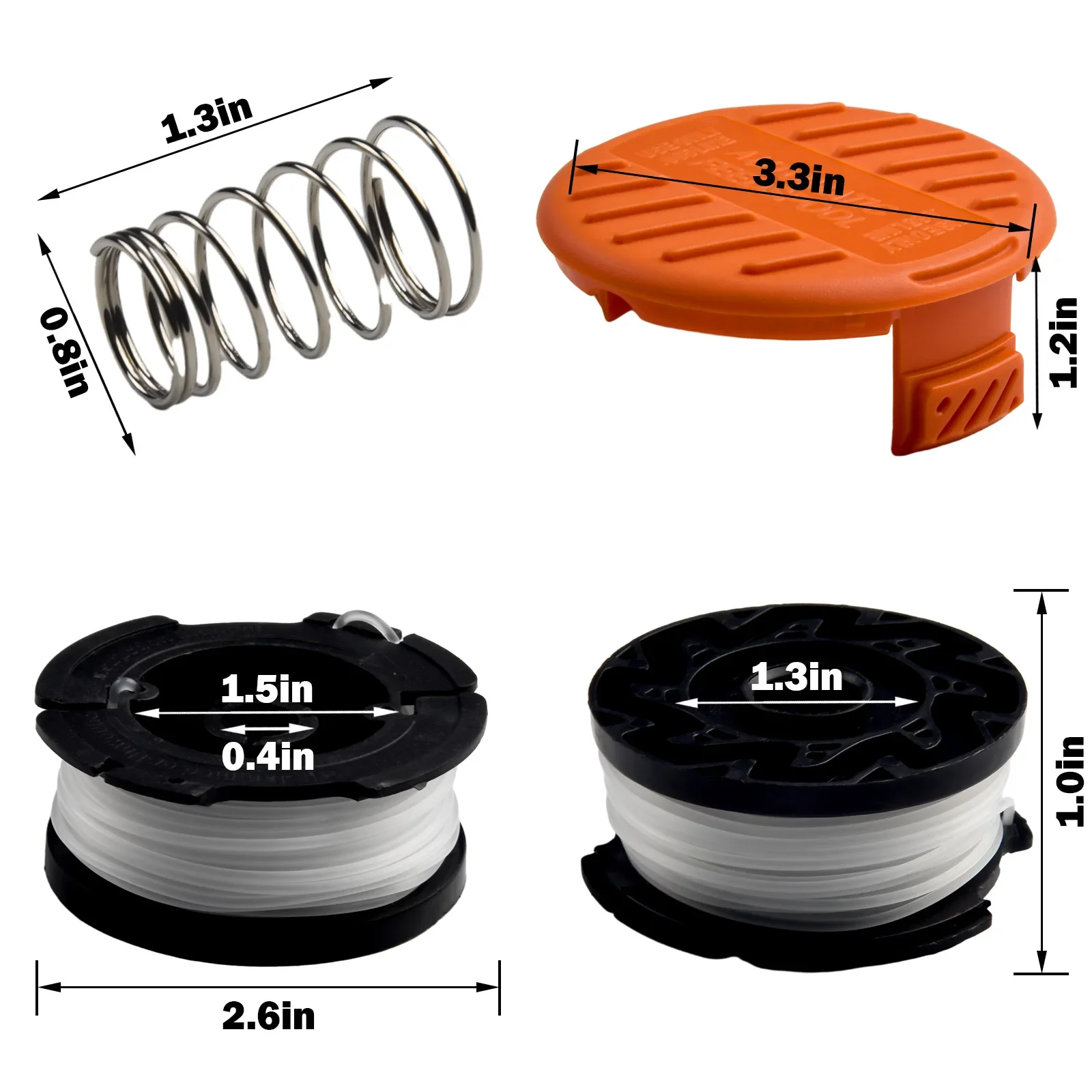 Trimmer Spool & Cap & ฤดูใบไม้ - Black+Decker Tool Cordless บทวิจารณ์และราคา