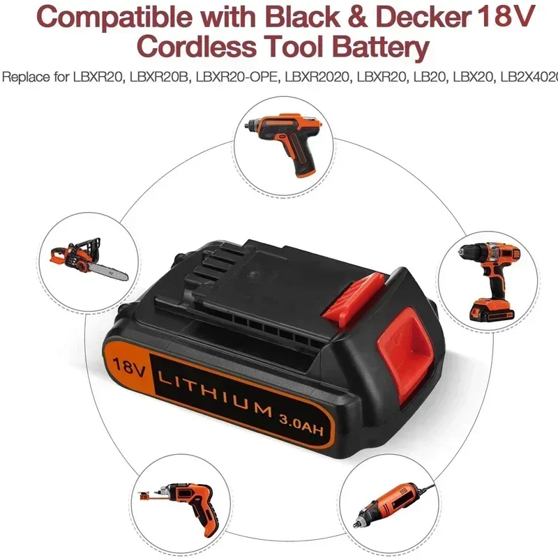 18V 3.0Ah BL2018 สําหรับ Black - Black+Decker Tool 20V Max บทวิจารณ์และราคา