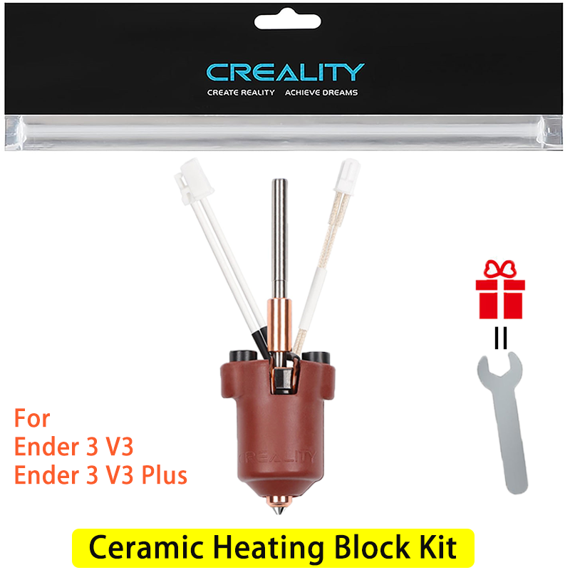 ชุดบล็อกทำความร้อนเซรามิกแท้ C - Creality Printer Ender 3 V3 บทวิจารณ์และราคา