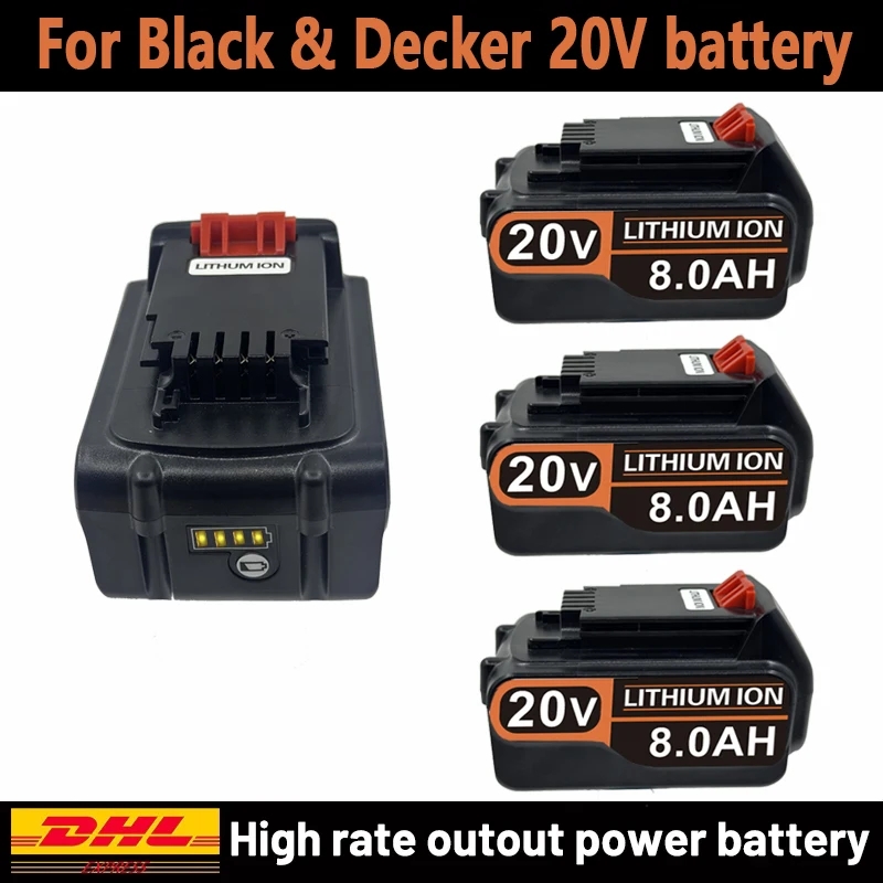 แบตเตอรี่ 18V 3.0Ah 4.0Ah BL20 - Black+Decker Tool 20V Max บทวิจารณ์และราคา