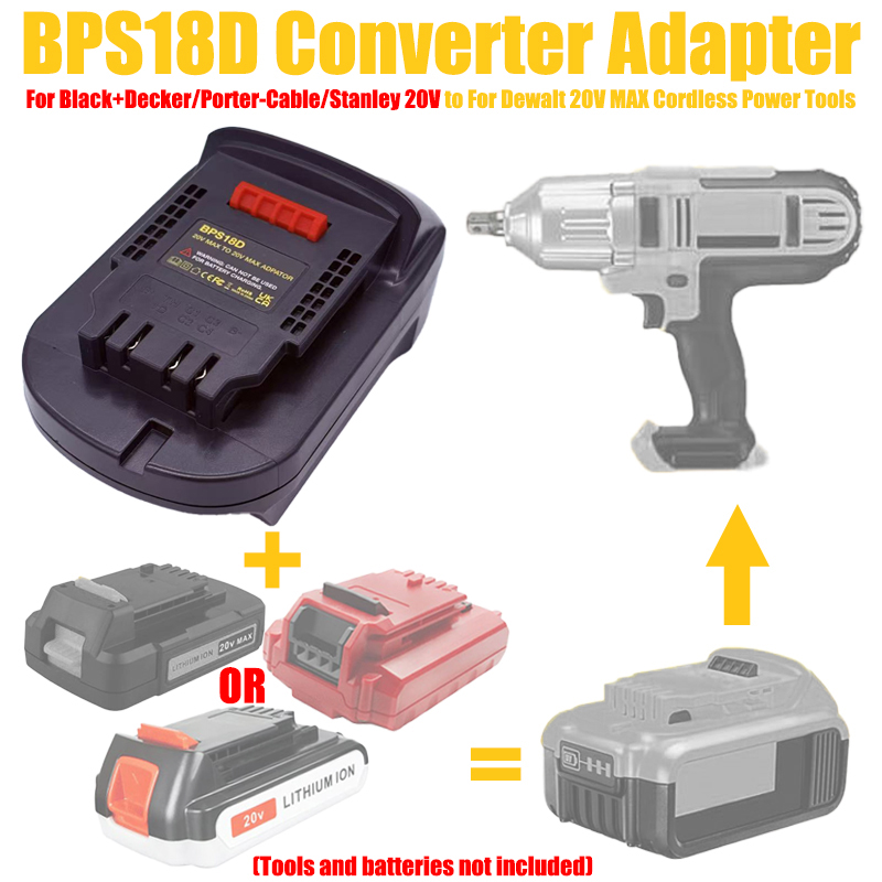 อะแดปเตอร์ HAKSINKY BPS18D สำห - Black+Decker Tool 20V Max บทวิจารณ์และราคา