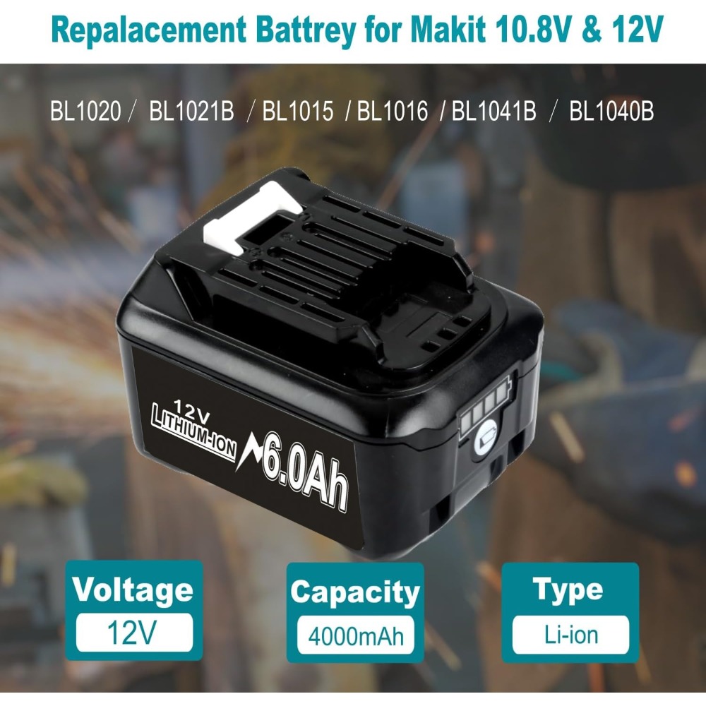 10.8V 12V 6A ชาร์จเปลี่ยนแบตเต - Makita Drill Hp1640 บทวิจารณ์และราคา