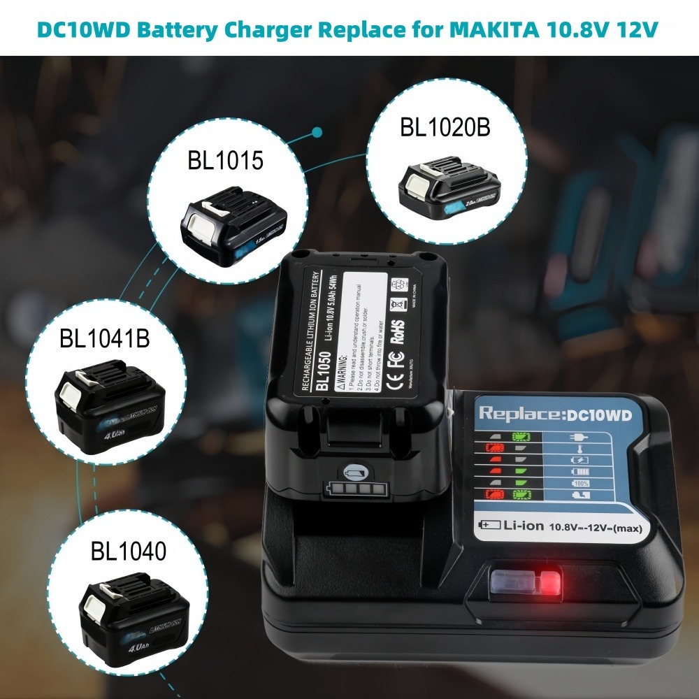 10.8V 12V 6A ชาร์จเปลี่ยนแบตเต - Makita Drill Hp1640 บทวิจารณ์และราคา