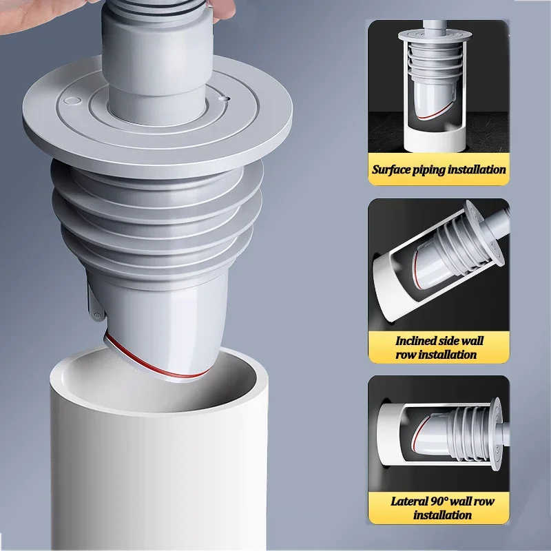 ท่อน้ำทิ้งในห้องน้ำทำจากซิลิโค - Drain Pipe Clip บทวิจารณ์และราคา