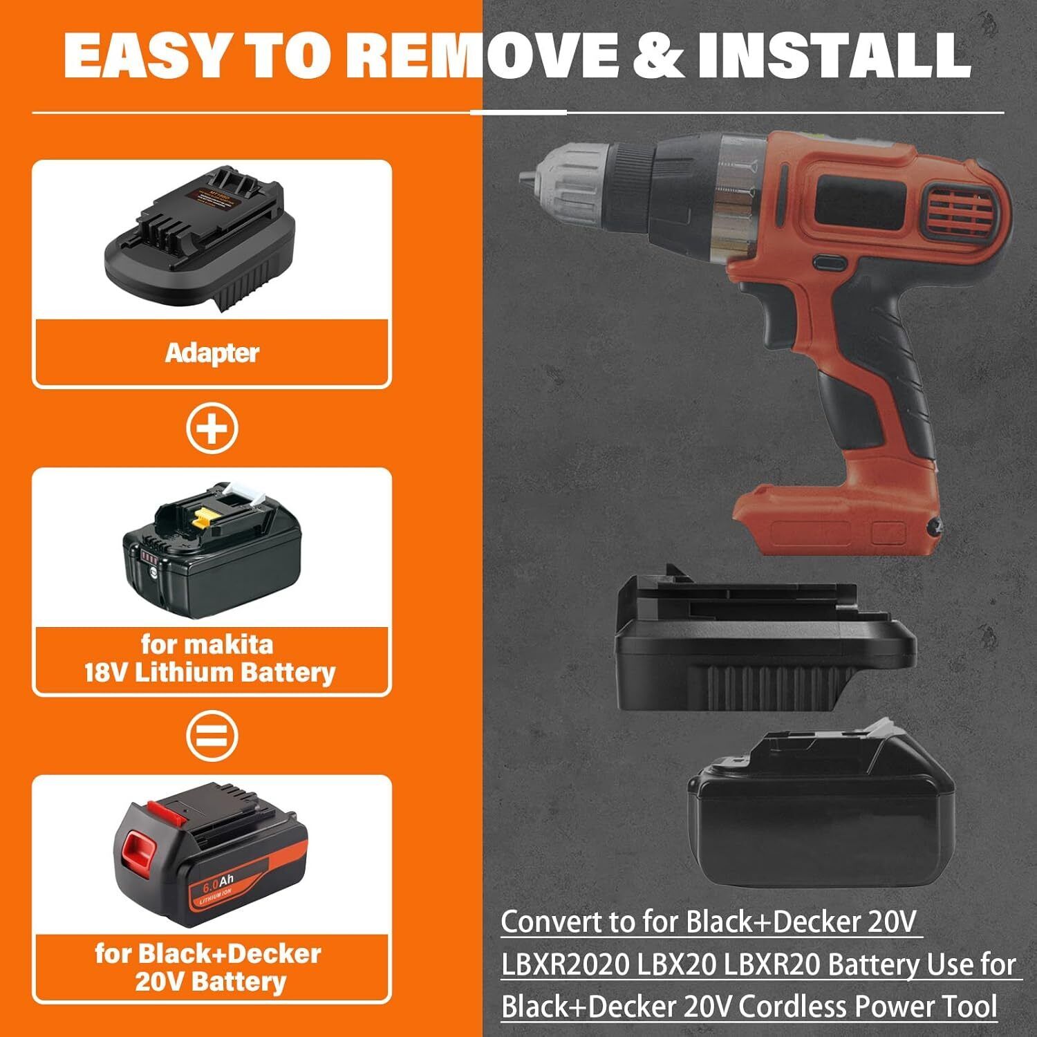 ตัวแปลงสำหรับเครื่องมือไร้สาย  - Black+Decker Tool Cordless บทวิจารณ์และราคา