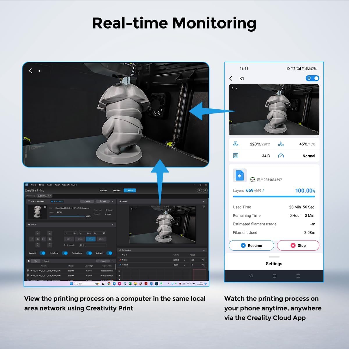 กล้อง Creality K1C /K1 SE AI ค - Creality Printer K1 บทวิจารณ์และราคา