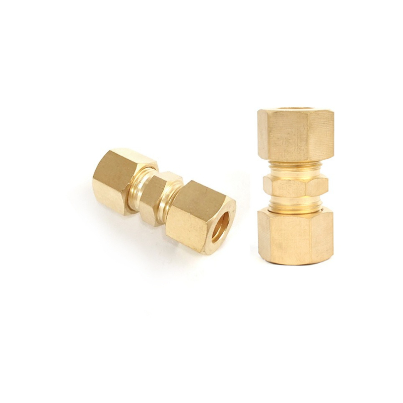 ข้อต่อท่อทองเหลืองแบบบีบอัด ขน - Compression Fitting Brass บทวิจารณ์และราคา